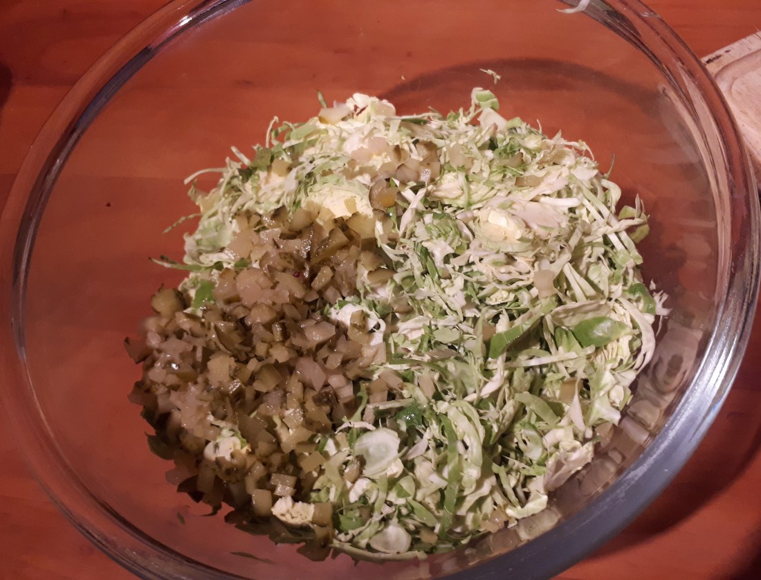 sprouts and gherkins